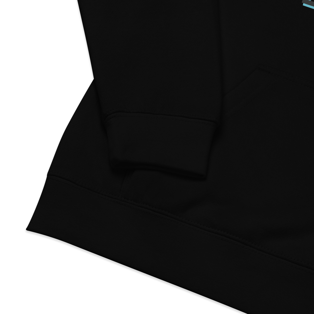 KIDS AQUA SPLIT FACE HOODIE