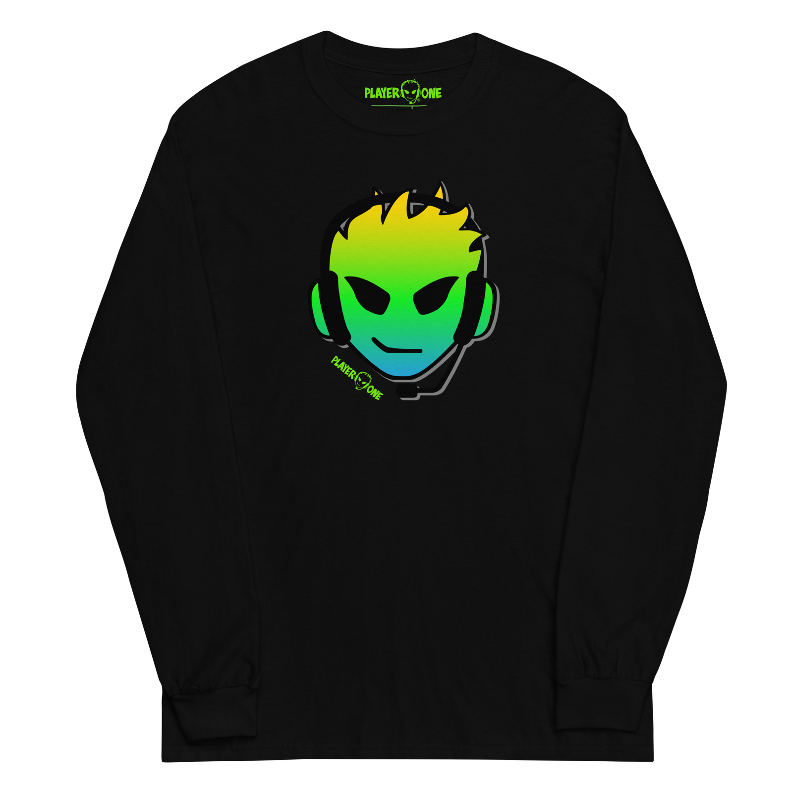 PLAYERONE GREEN GRADIENT LONG SLEEVE