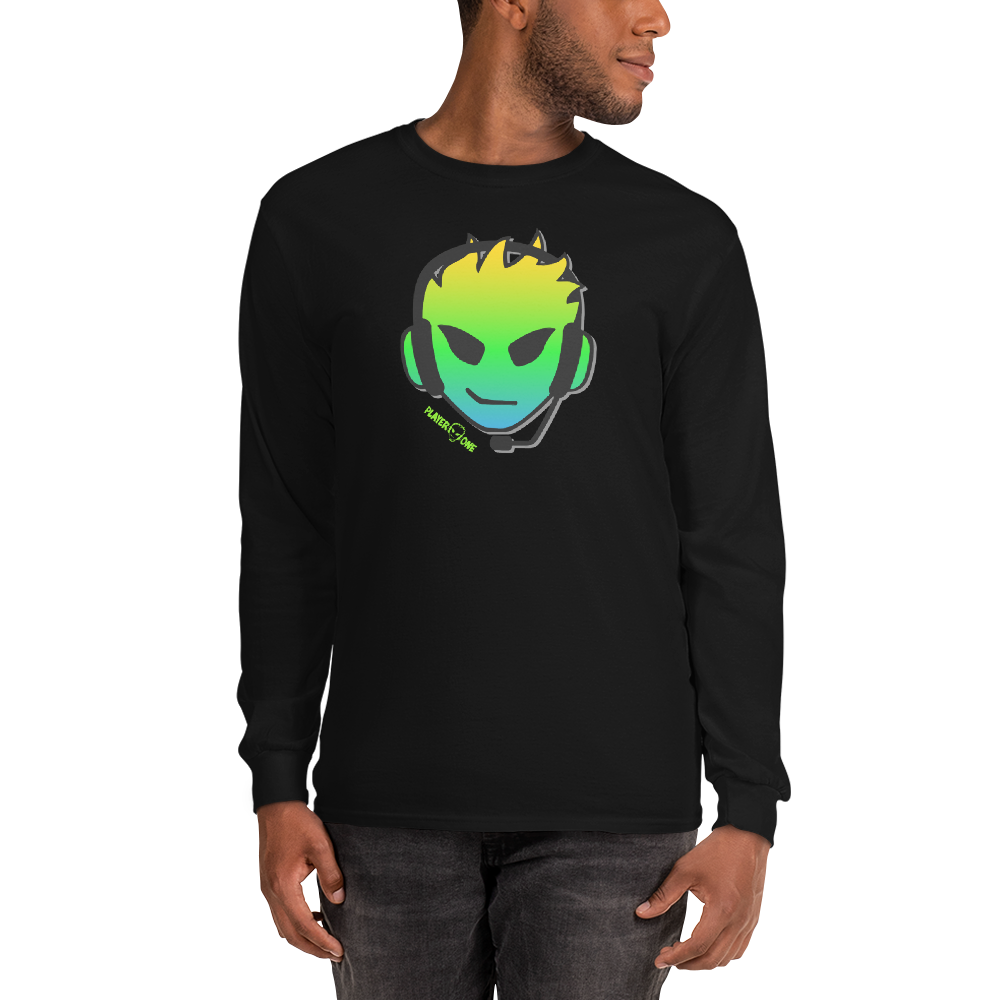 PLAYERONE GREEN GRADIENT LONG SLEEVE