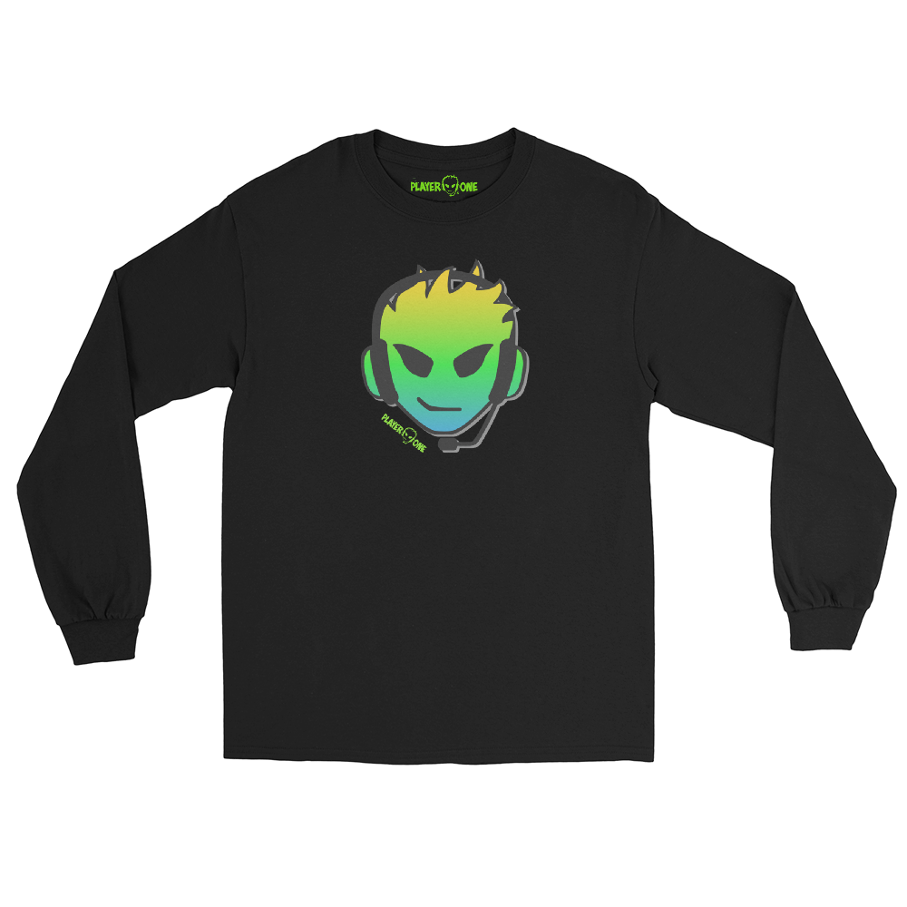 PLAYERONE GREEN GRADIENT LONG SLEEVE