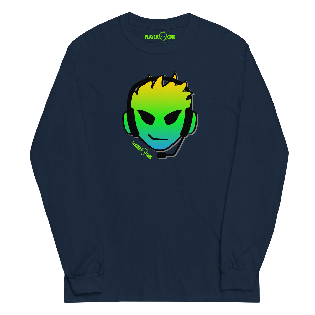 PLAYERONE GREEN GRADIENT LONG SLEEVE