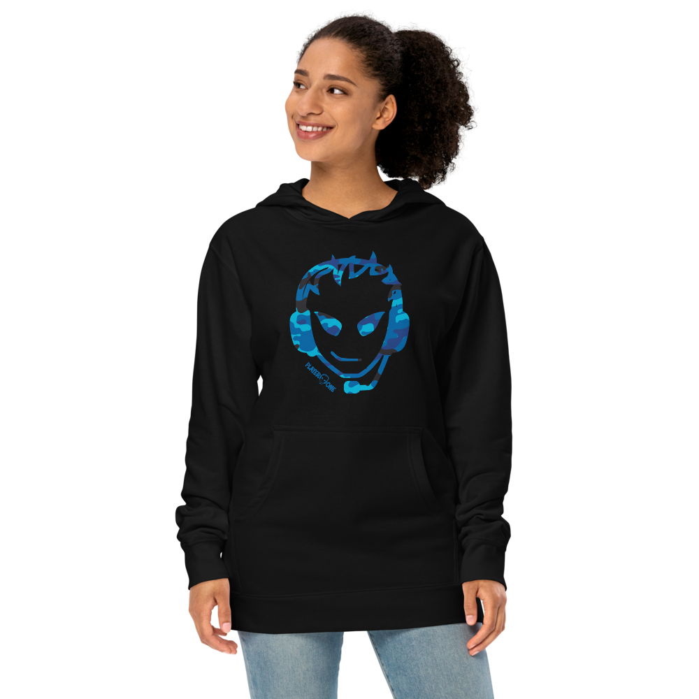 PLAYERONE BLUE CAMO HOODIE