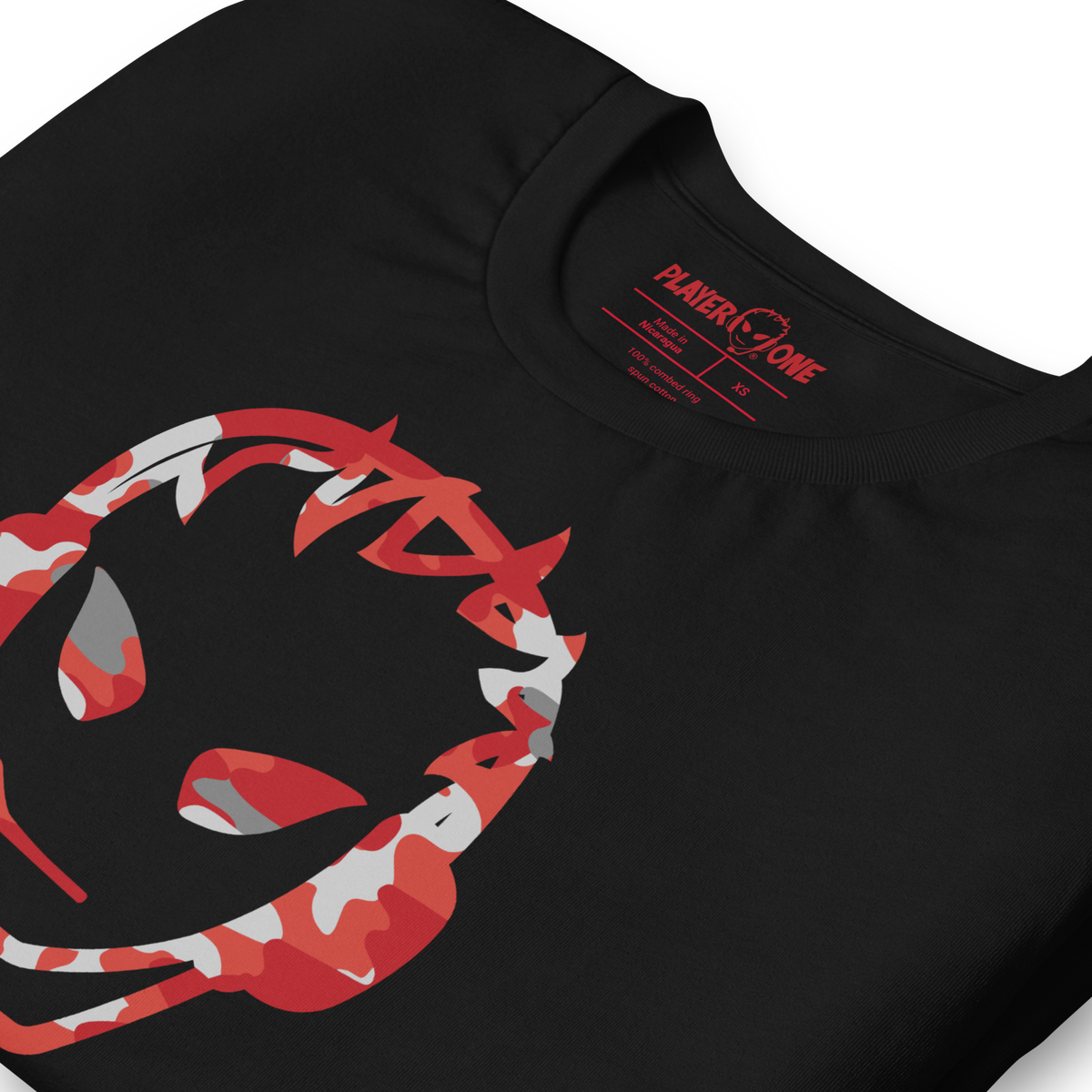 PLAYERONE RED CAMO T-SHIRT
