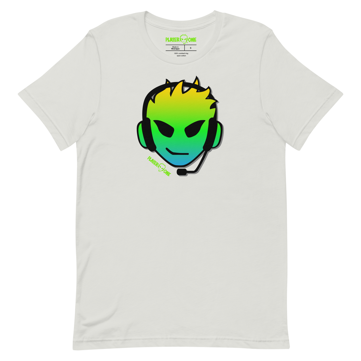 PLAYERONE GREEN GRADIENT T-SHIRT