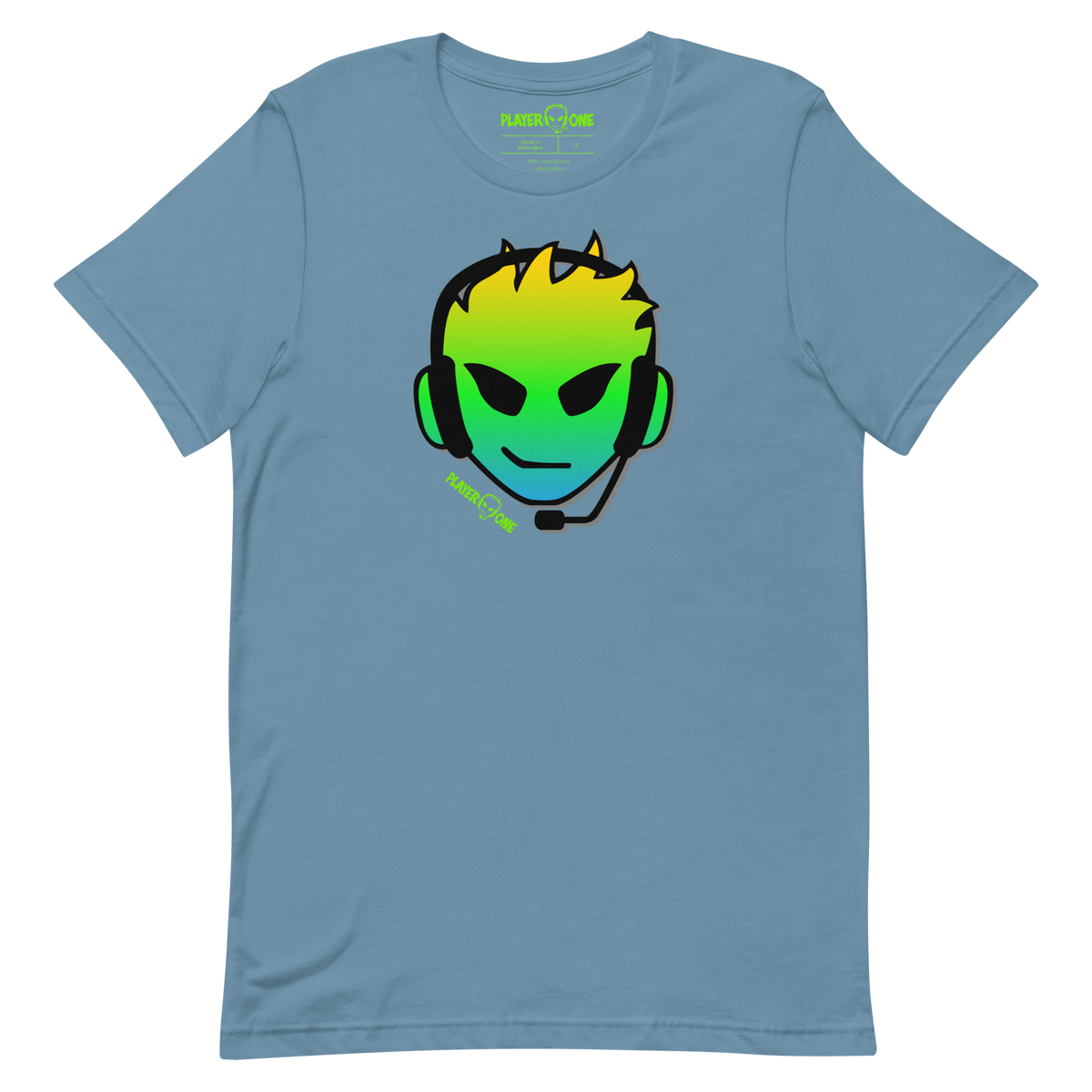 PLAYERONE GREEN GRADIENT T-SHIRT