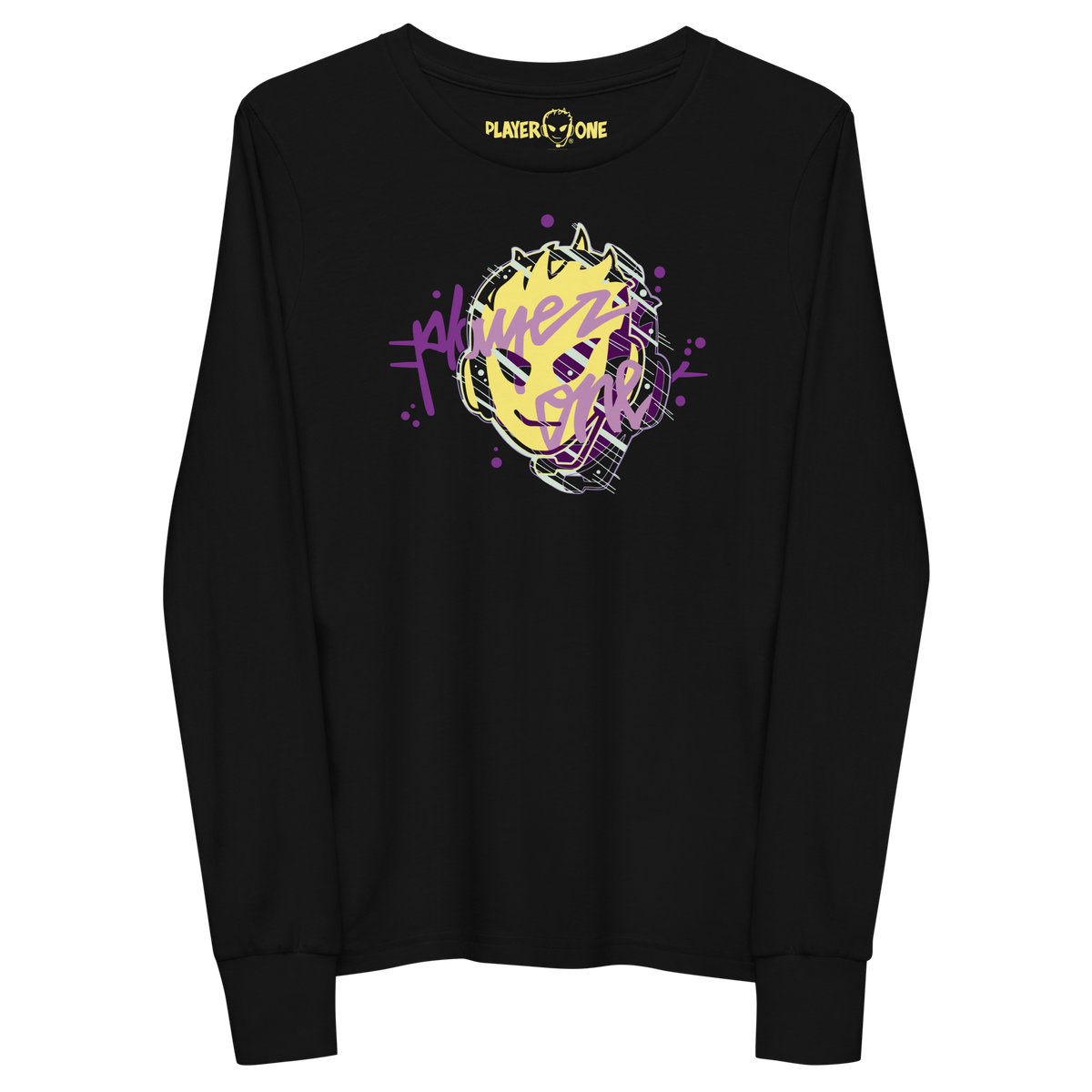 KIDS PLAYERONE PURPLE 3D LONG SLEEVE