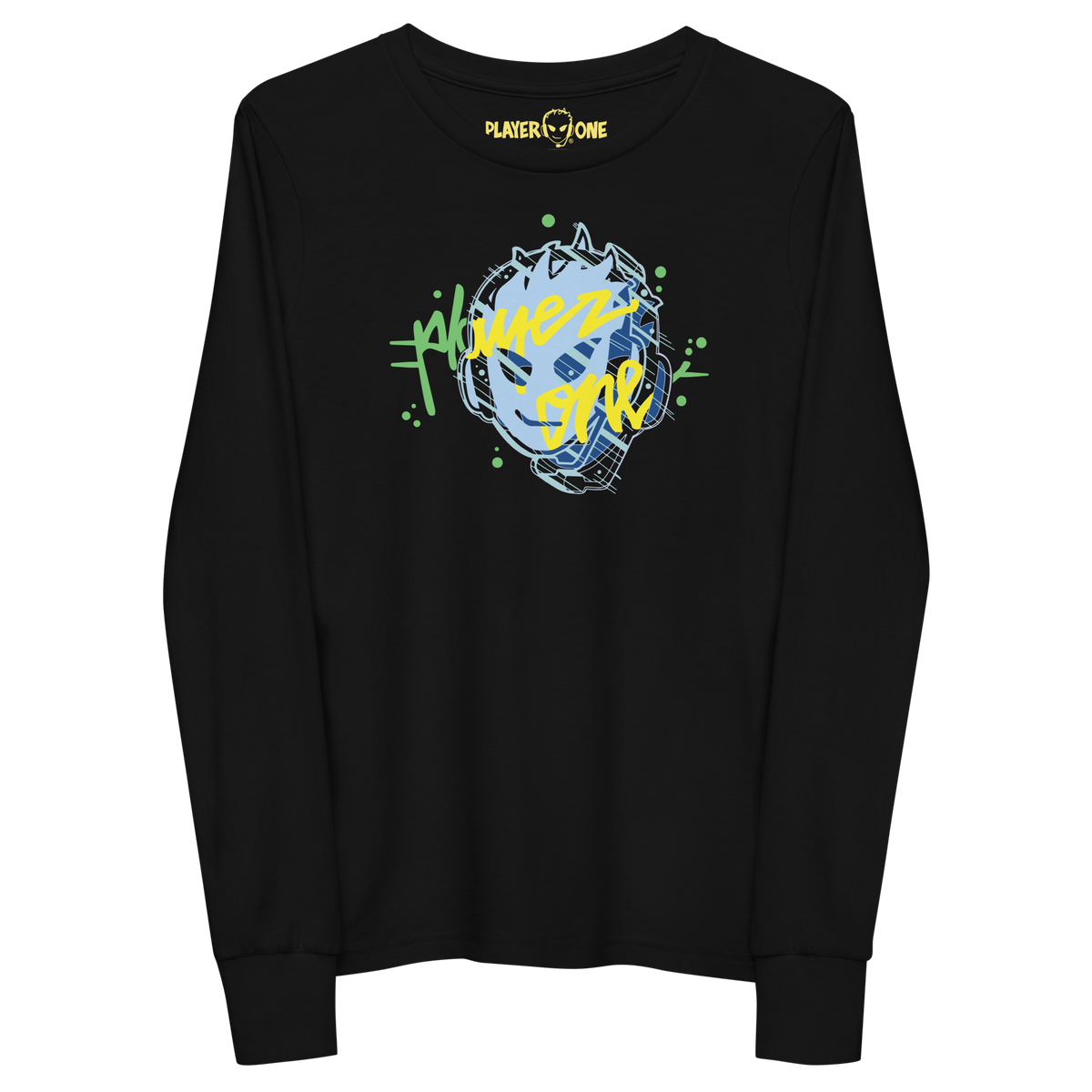KIDS PLAYERONE CYAN 3D LONG SLEEVE