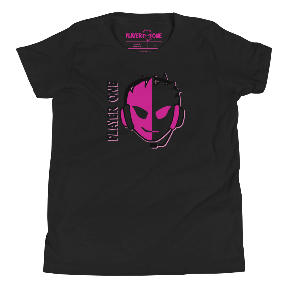 KIDS PLAYERONE PINK SPLITFACE T-SHIRT