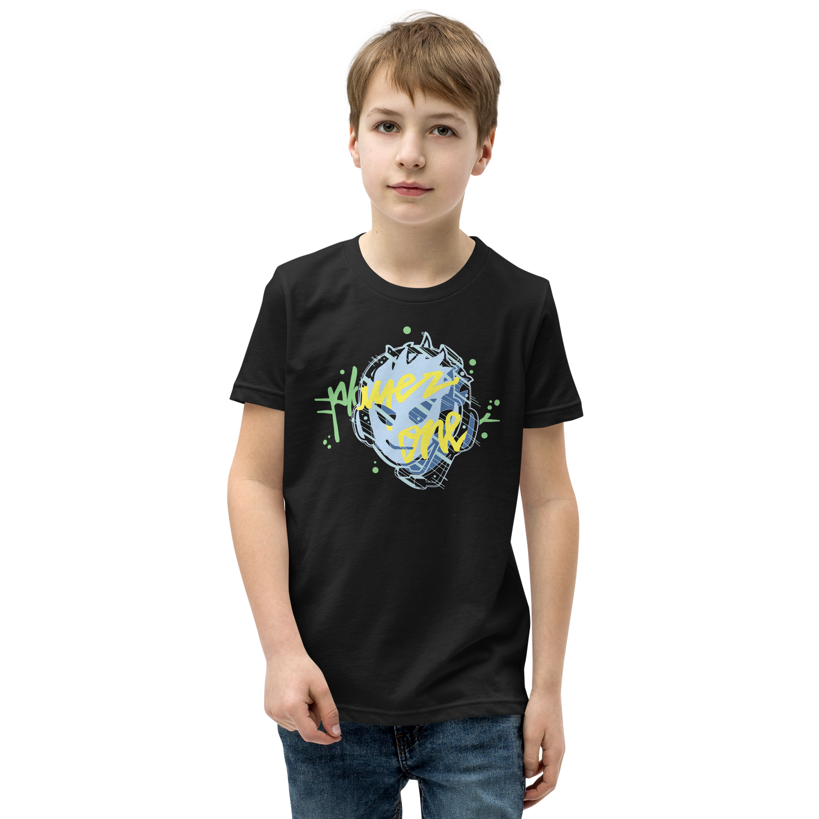 KIDS PLAYERONE CYAN 3D T-SHIRT