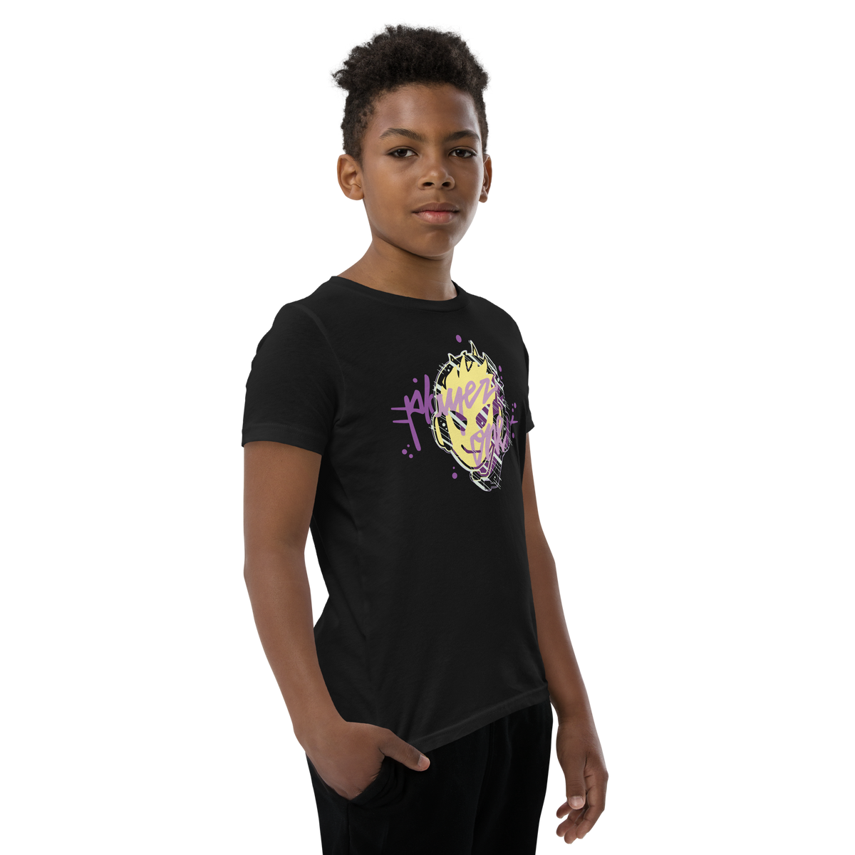 KIDS PLAYERONE PURPLE 3D T-SHIRT