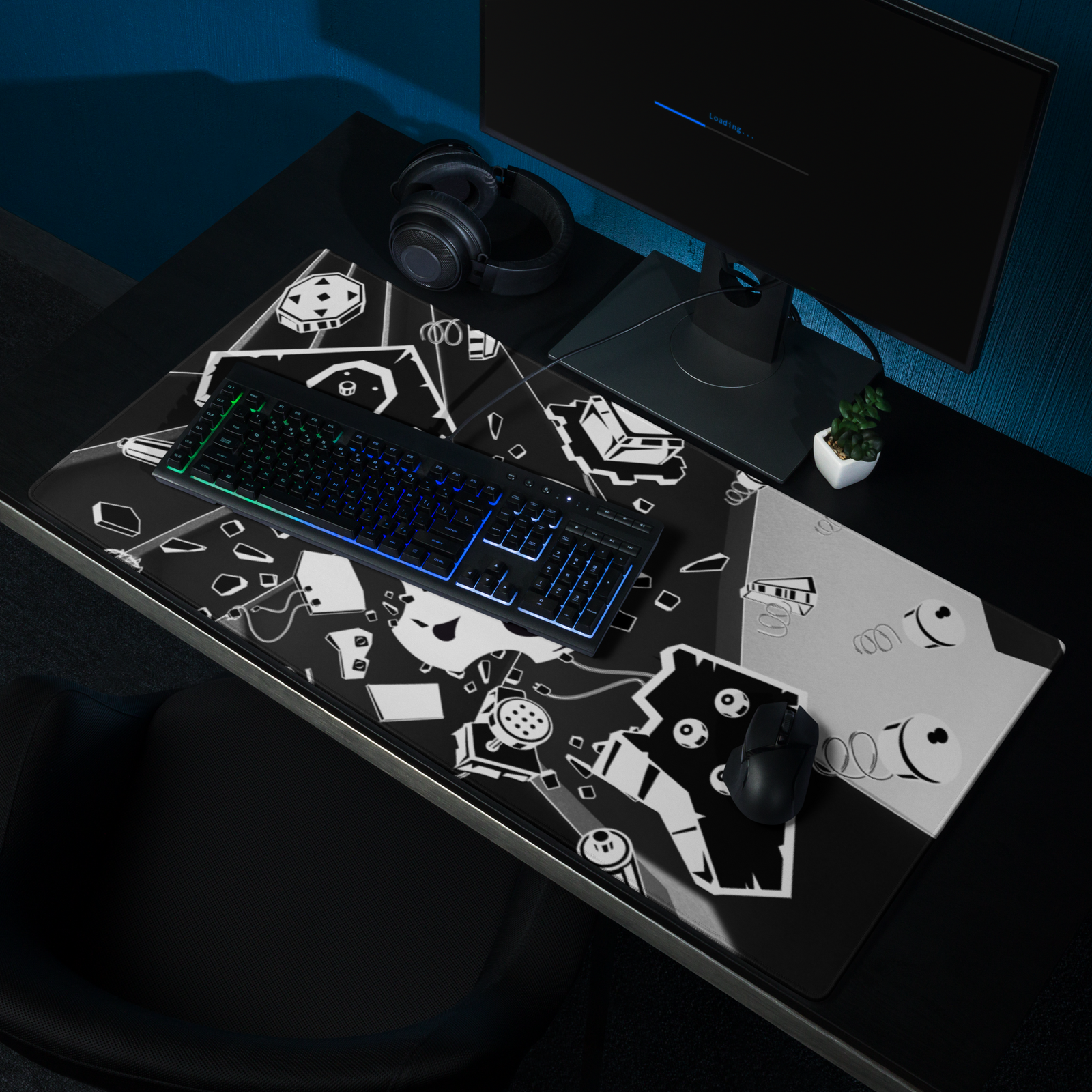 SKULL GAMING MOUSE PAD