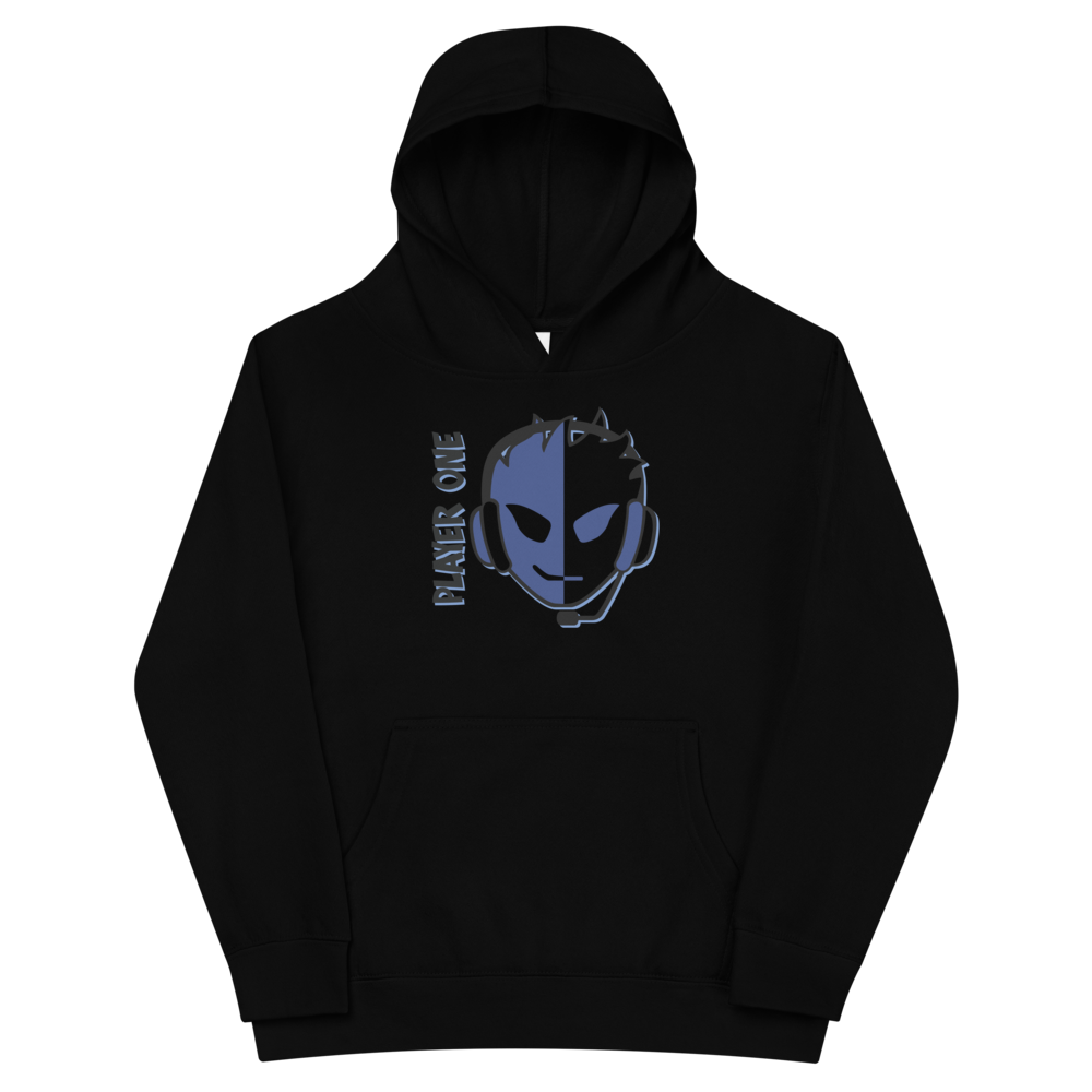 KIDS BLUE SPLIT FACE HOODIE
