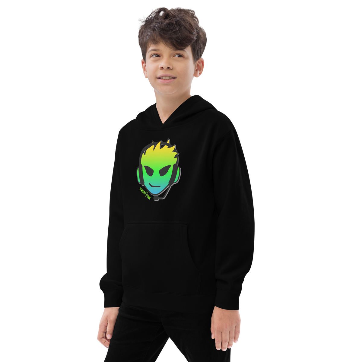 KIDS GREEN GRADIENT HOODIE