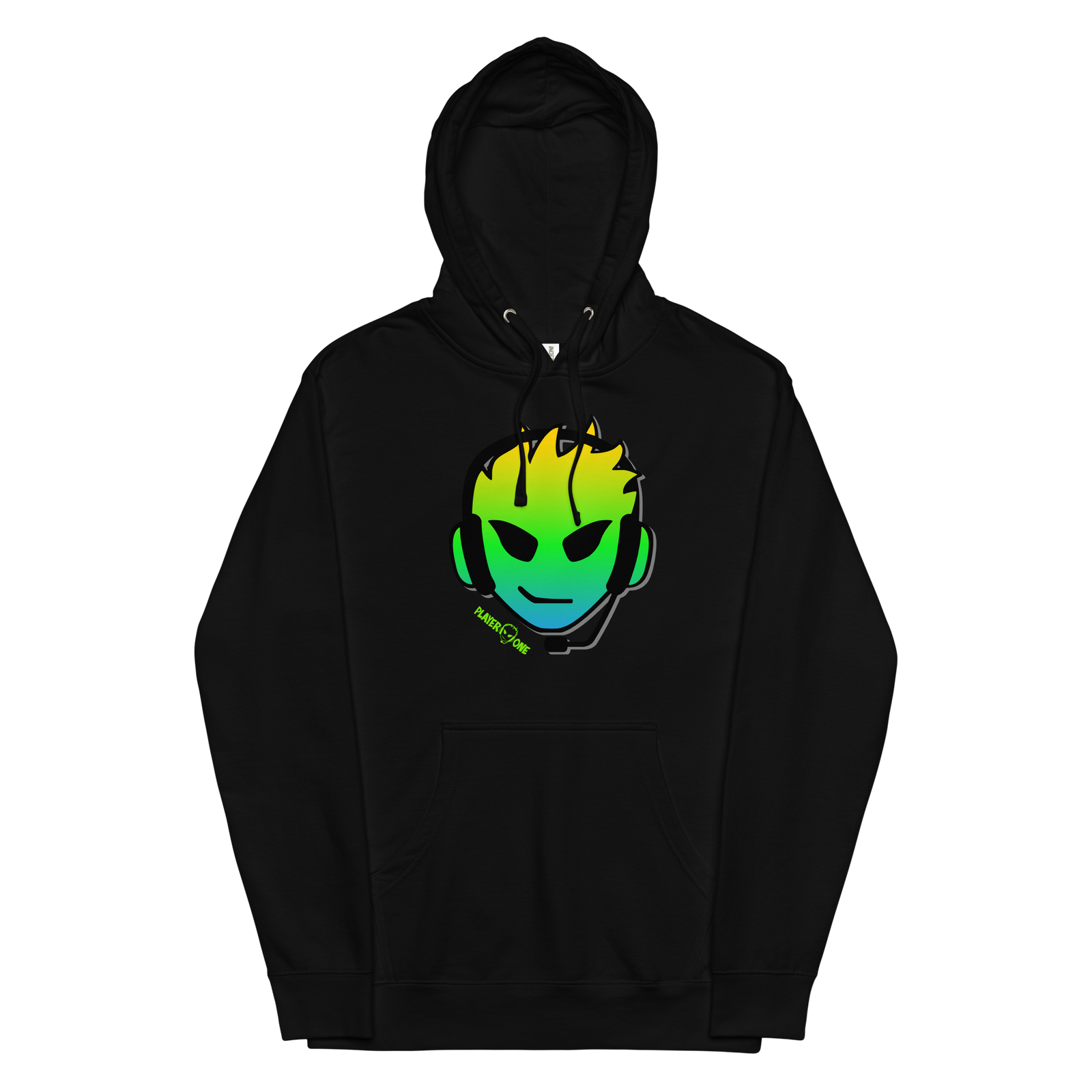 PLAYERONE GREEN GRADIENT HOODIE