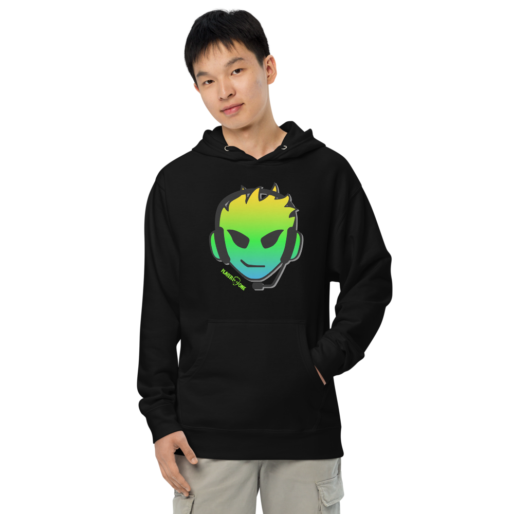 PLAYERONE GREEN GRADIENT HOODIE