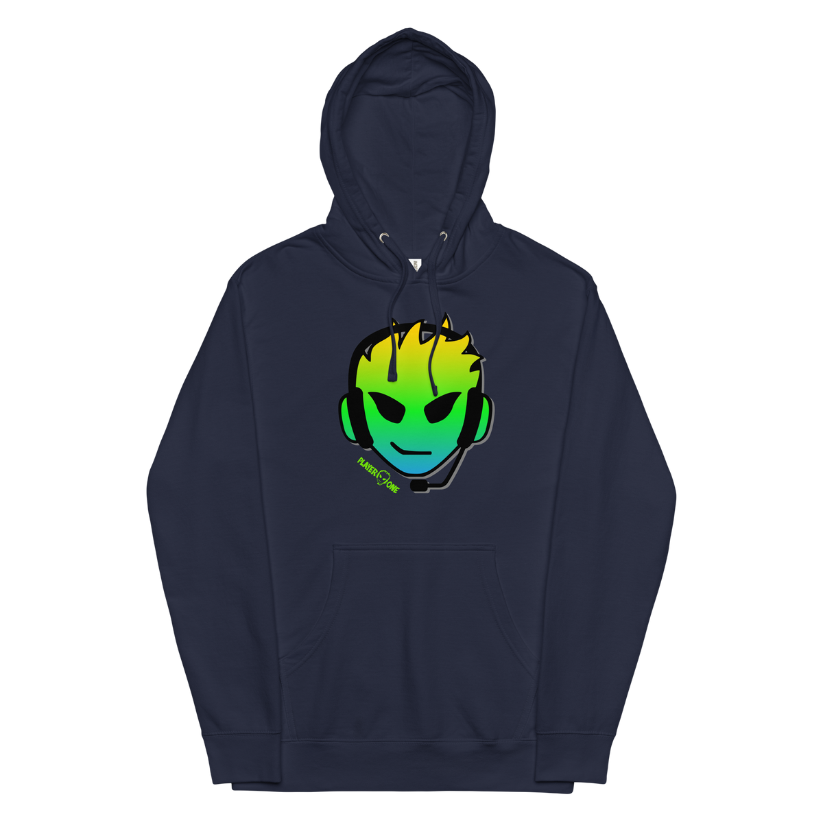 PLAYERONE GREEN GRADIENT HOODIE